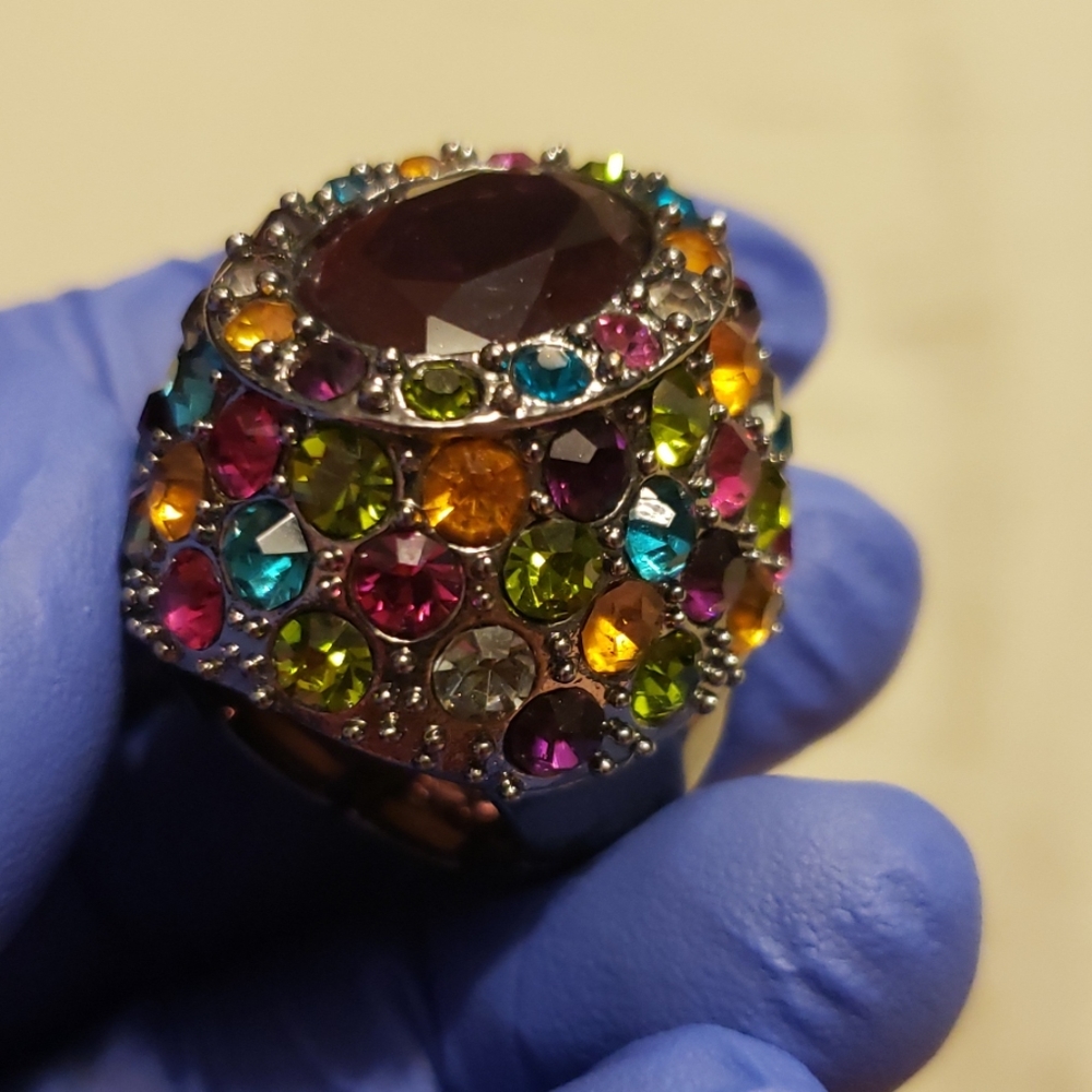 Purple & Multi Color Ring - Picture 5 of 12